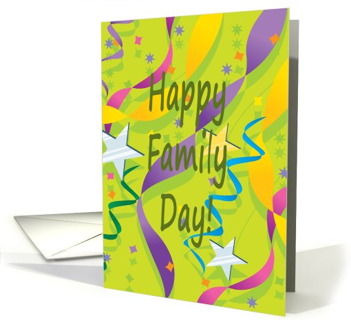Happy Family Day card (578005)