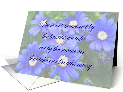 Measure of life-Blank card (58266)