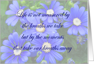 Measure of life-Blank card