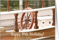 Ships wheel 89th Birthday card