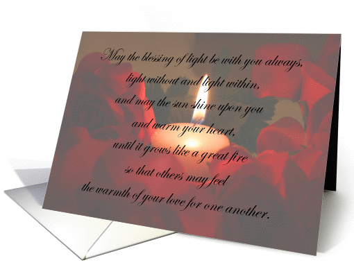 Blessing of Light-Anniversary card (58410)