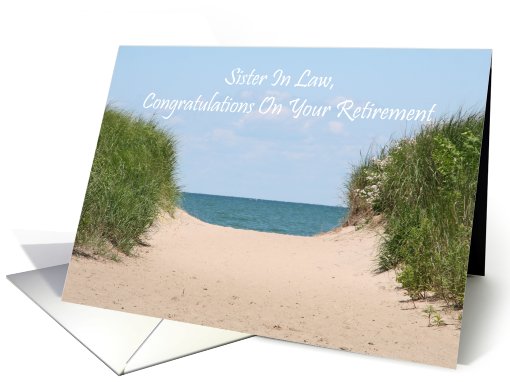 Sister In Law Beach Retirement card (586448)