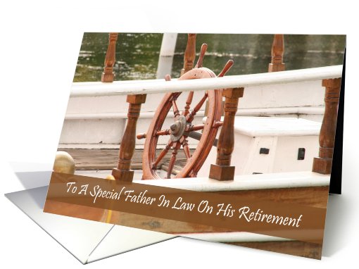 Father In Law Ships Wheel Retirement card (586464)