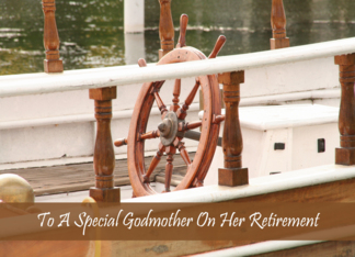 Godmother Ships Wheel Retirement Card