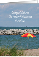 Brother Beach Umbrella Retirement Card