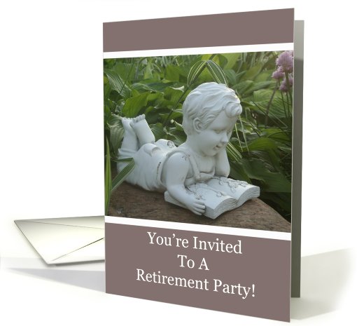 Cherub Retirement Party Invitation card (590523)