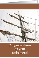 Sails Retirement Congratulations Card