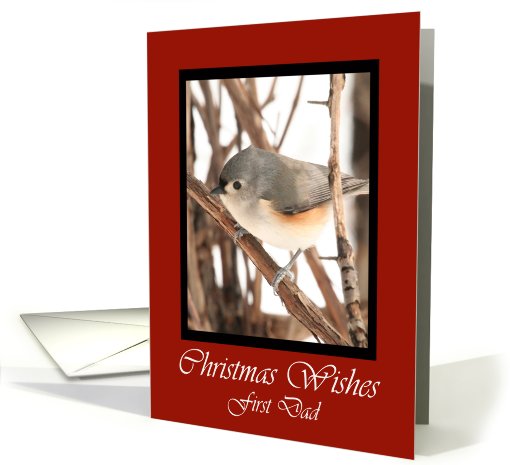 First Dad Titmouse Christmas Wishes card (591211)