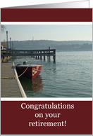 Fishing Boat Retirement Congratulations Card