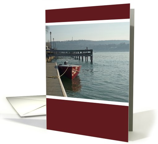 Fishing Boat Blank card (595037)