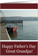 Fishing Boat Great Grandpa Fathers Day Card
