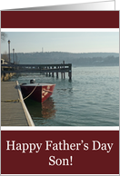 Fishing Boat Son Fathers Day Card