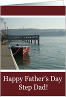 Fishing Boat Step Dad Fathers Day Card
