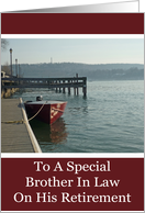Fishing Boat Brother In Law Retirement Card
