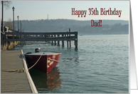 Fishing Boat Dad 35th Birthday Card