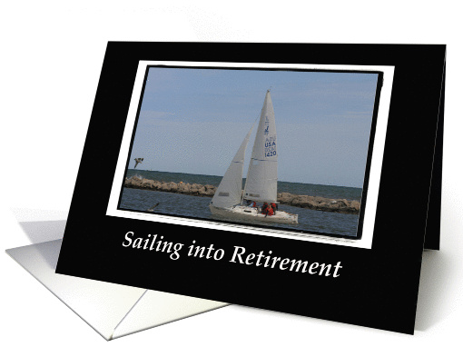 Sailing into Retirement-blank card (60654)