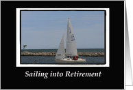 Sailing into Retirement-blank card