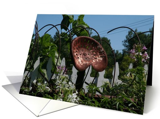 Old Farm Garden Blank card (690424)