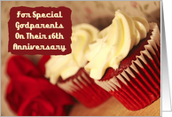 Godparents 16th Anniversary Cupcakes Card