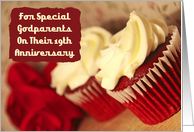 Godparents 19th Anniversary Cupcakes Card