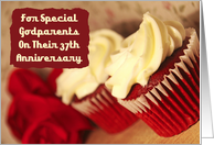 Godparents 37th Anniversary Cupcakes Card