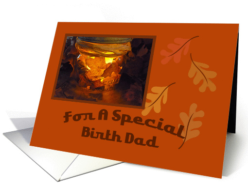 Thanksgiving Blessing Candle Card, Birth Dad card (856898)