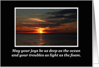 Joys as Deep as the Ocean card
