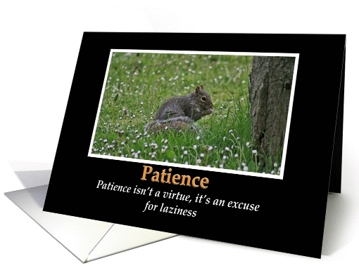 Motivational Card-Patience card (87805)
