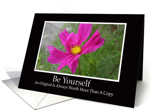 Be Yourself-Inspirational card (88386)