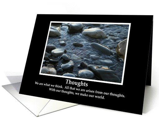 Thoughts-Motivational Card, Blank card (95428)