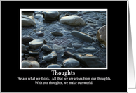 Thoughts-Motivational Card, Blank card