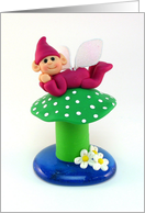 Fairy on a Mushroom card