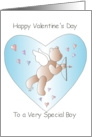 for Boy Valentine’s Day Bear card