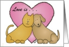 Valentine Cat & Dog card