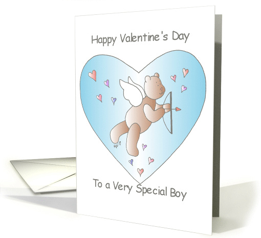 for Boy Valentine's Day Bear card (124343)