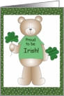 Irish Bear card