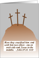 Good Friday Crosses card