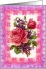 Birthday Roses & Violets card