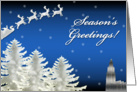 Season’s Greetings Winter Scene card