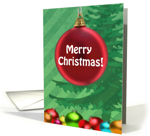 Merry Christmas, Christmas Tree & Ornaments card (865367)