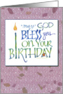 Birthday Blessings - Purple card