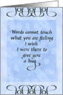 Sympathy - Hug card