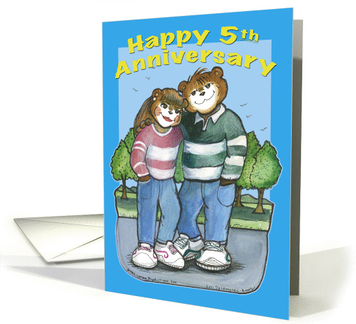 Happy Anniversary 5 card (192080)