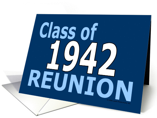 Class Reunion 1942 card (222481)