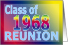 Class Reunion 1968 card