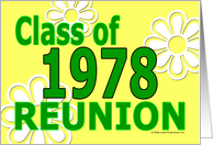Class Reunion 1978 card