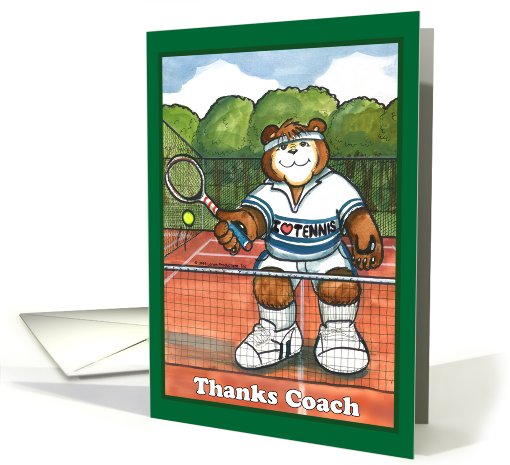 Tennis - Male, Thank You card (226713)