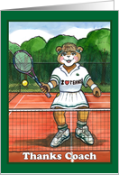 Tennis - Female, Thank You card