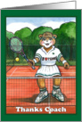 Tennis - Female, Thank You card