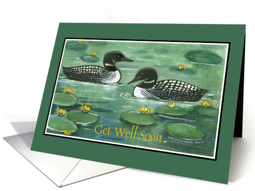 Loons, Get Well Soon card (247521)